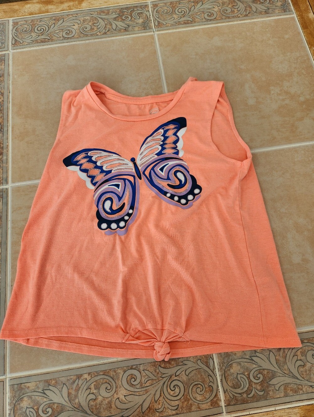 14-16 Plus Butterfly tank Top
